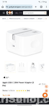 Appel carger ORIGINAL 20W,,TYPE-C TO LIGHTNING.FAST CARGER.